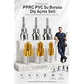 Transformacion Profesyonel PPRC PVC Su Borusu Diş A&ccedil;ma Seti6 Par&ccedil;a &ndash; Havşa Pah A&ccedil;ma Aparatı Tesisat&ccedil;ı Kılavuz Seti