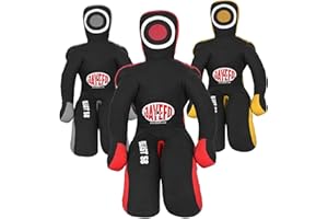 JAYEFO Beast 58 BJJ Mannequin de Lutte brésilien JIU Jitsu pour Grappling-soumission-Arts Martiaux Mixtes-MMA-Entraînement Punching Lancer Sac de Boxe Pratique Karaté Judo