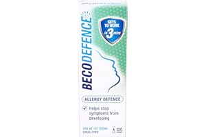 Becodefence Nasal Spray - AllergyHay Fever Defence from the First Signs of Symptoms - Gets to Work in 3 Minutes NonDrowsy 120 Sprays, 20 ml (Pack of 1)