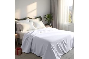 Utopia Bedding - Flat Sheet Double - Easy Care Soft Brushed Polyester - Microfiber Fabric - Wrinkle, Shrinkage, and Fade Resistant - White