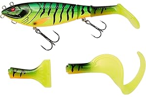 Berkley Zilla Tailswinger Pike Lure – the First Jointed Tailbait on the Market With Amazing Swimming Action and Huge Versatility – Perfect for Pike Fishing in any Situation
