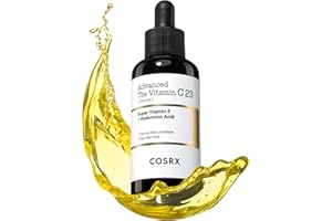 COSRX Suero puro de vitamina C 23% con vitamina E (ácido ascórbico) y ácido hialurónico, suero facial hidratante, reduce las líneas finas 20 ml (Envase de 1)