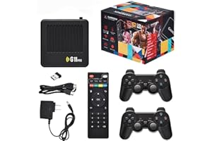 Whatsko Retrowave G11 Pro Konsole, Retro Wave G11 Pro with 60 Emulatoren, 4k HDMI Game Box, 2.4g Wireless Controllern, Plug and Play Video Games, Geschenk für Männer Ehemann (256GB)
