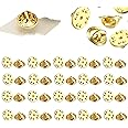 Hanging Tree Golden Locking Pin Backs Brooch Pin Back Butterfly with Pin Keepers Insignia Clutches Pin Backs Replacement Metal Lapel Pin Backing for Tie Hat Badge DIY Art & Crafts Pcs (50 Pcs)