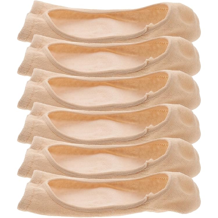 Mixshop 3 Pairs Invisible Socks for Women | Non-Slip No Show Boat Socks