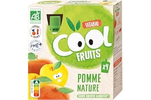 Vitabio Cool - Gourdes Fruits Pomme 4x90 g - Compote - BIO