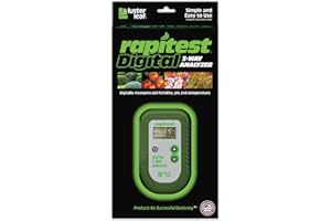 Luster Leaf Rapitest 1835 Analyseur numérique de fertilité et de température 3 Voies pour pH du Sol