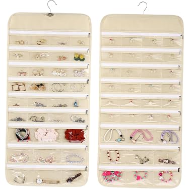 Set 2 Organizer Da Appendere Per Gioielli – Colore Bianco