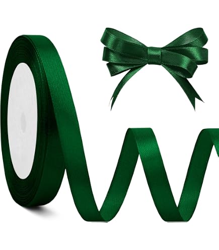 Nastro In Raso Doppio Faccia Color Verde Salvia, 10 Mm X 90 M, Per Confezioni Regalo, Decorazioni Matrimoni, Compleanni E Bomboniere