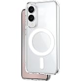 Teknoft Samsung Galaxy S25 Edge i&ccedil;in MagSafe ile Uyumlu Şok Emici Silikon Kenar Sararma &Ouml;nleyici Arkası Sert Parmak İzi Tutma