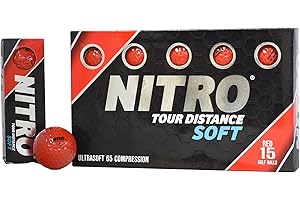 Nitro Tour Distance Balles de Golf Souples [15 balles]