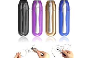 WGDVVJV Eyeglass Cleaning Kit 4 Pieces Portable Microfiber Spectacle Cleaner Set Glasses Cleaner Tool Eyeglass Cleaner Brushes Reusable Lens Cleaner for Glasses