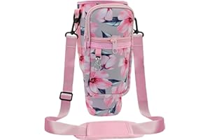 MultiValue Sacchetto per bottiglie d'acqua, supporto per bottiglia d'acqua alla moda con cinturino e borsa per cellulare, borsa per bottiglia d'acqua adatta Stanley 40oz Tumbler per escursioni e