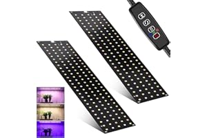 SCIFIVISI 2Stück Pflanzenlampe LED Vollspektrum, 270 LEDs Pflanzenlicht mit 3 Lichter Modi, Pflanzenleuchte für Zimmerpflanzen Grow Light mit Zeitschaltuhr, 10 Arten von Helligkeit