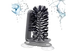 Westmark spazzola per lavare bicchieri, base a ventosa - Pratica spazzola per pulizia facile di bicchieri, non scivola, per ristorazione o accessorio per privati - senza BPA