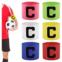 Lot De 6 Bracelets Capitaine élastiques Réglables - Nylon, Velcro, Unisexes, Pour Sport Et événements - 9
