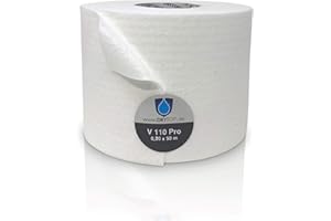 DRYTOP ® Spezialvlies V 110 Pro für Flüssigkunststoff und Dachabdichtung | perforiertes Vlies mit 110,0 g/m² gem. Flachdachrichtlinie und Zulassung (20 cm x 50 Meter)