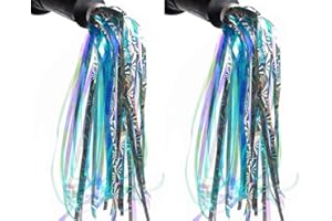 Upstore 1 paire de rubans colorés pour guidon de vélo et scooter pour enfants - Accessoires de décoration