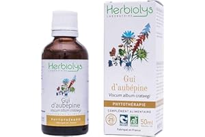 Herbiolys | Extrait De Plantes Fraîches Bio | Gui d'aubépine (Crocus sativus) | Circulation | Phytothérapie Bio | 50 ml
