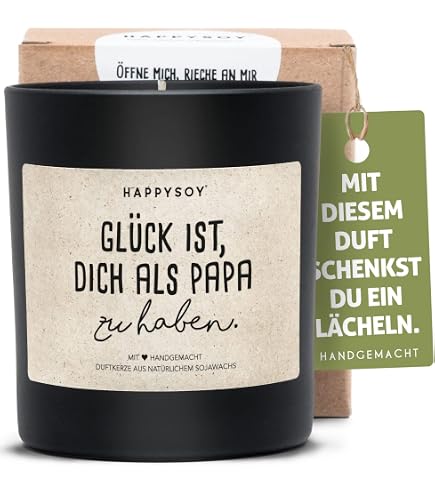 Candle Guy Duftkerze Im Glas – 70h Brenndauer, Handgemacht Aus Sojawachs, Mit Spruch, Natürliche Düfte
