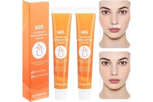 Dandin 2 Stück Gesichtshaarentfernungscreme, Oberlippenhaarentfernung, Haarentfernungscreme, Wirksame Enthaarungscreme für Gesicht, Schmerzfreie, Hair Removal Cream For Women Man, Hydrating
