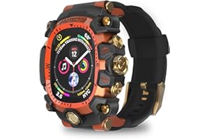 BERSZERO iG-3000 Modified watch cases Case for Apple Watch 9 8 7 45mm 6 44mm Band with Cover Rugged Case Silicon Strap for men iWatch 6 5 4 SE 44mm Full Protective