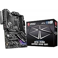 MSI MPG Z490 GAMING EDGE Wi-Fi Motherboard ATX, LGA1200, DDR4, LAN, 802.11ax Wi-Fi 6 + Bluetooth 5.1, USB 3.2, Lightning…