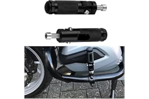 SEIYOGDS 1 Paire de Repose-pieds de Moto, Repose-pieds Antidérapants M8, Pédales en Aluminium pour Voiture Électrique, Pieds Moto Universel Compatible avec 8mm Verrouiller