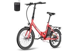 ‎FAFREES Fafrees F20 Light Electric Bicycle Folding Bike E-Bike 250 W Motor 36 V 14.5 Ah Battery, 20 Inch Electric Bicycle Foldable 35N.M Torque Electric Mountain Bike 25 km/h