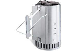 Weber 7416 - Chimenea de encendido Rapidfire, Carbón, Metal