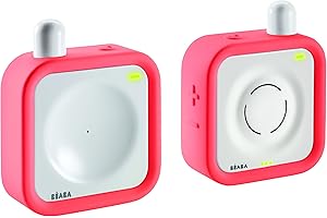 Beaba Audio Baby Monitor, Coral Pink