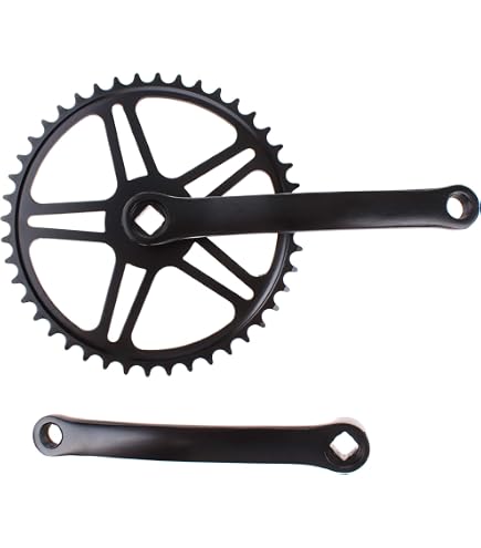 Pédalier VTT 130 BCD 44T 170 Mm PRATYAHARA – Manivelle Creuse Alliage Aluminium Noir