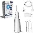 Waterpik White Cordless Select Water Flosser, Removes Plaque & Improves Gum Health, 360-Degree Tip Rotation, Global Voltage, Safe for Implants, Crowns & Veneers, USB Charger (WF-10 UK)