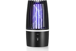 DJROLL Electric Fly Zapper Indoor, 4000mAh USB Rechargeable Portable Bug Zapper, 360° Attract Flying Insect Mosquito Killer Outdoor for Home Backyard Camping