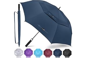 ZOMAKE Grand Parapluie Golf Homme Femme,110/100/94/90CM Parapluie Solide Résistant,Parapluie anti Tempete et Résistant pour 1 à 5 Personne