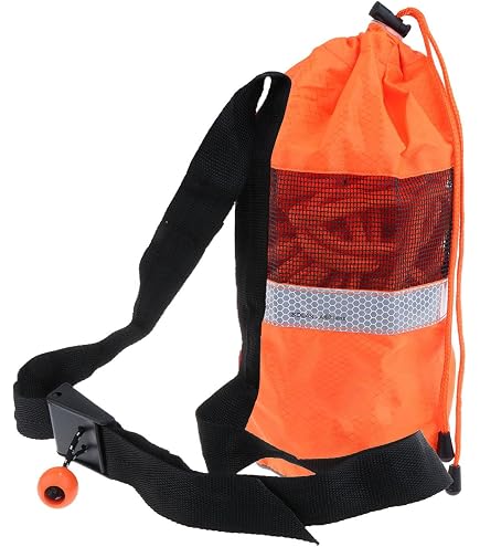 KIMISS Wasserrettungs-Wurfsack – 30 M Rotes Polypropylen-Seil Mit Handring, Schwimmend, Für Notfälle