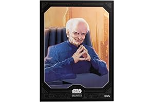 Gamegenic, Star Wars : Unlimited Premium Art Sleeve - Chancellor Palpatine, 60 pochettes Art + 2 manchons transparents, code couleur de la manche : gris