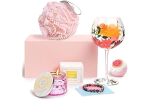 Wisolt Cadeau Femme, Cadeau Noel Femme, Idee Cadeau Femme, Cadeau Maman, Cadeau Grand Mere, Cadeau Maman Noel, Cadeau Soeur, Tasse à Thé en Verre émaillé avec Cuillère et Tasse à Café