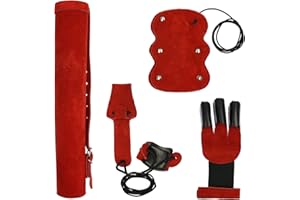 ‎ELTORO elToro [Special Set] Wild Colorz - Set - Schiesshandschuh, Armschutz, Köcher & Spannschnur; tolles Set, nützliches Zubehör zum Bogenschießen, viele Farben!