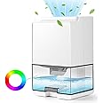 Bolivia's Home Dehumidifier, 1000ml Quiet With Auto Shut-Off and Defrost, 7 Colored Lights, for Bedroom, Bathroom, Basement (24× 15× 12cm)