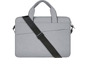 RAINYEAR MAKE LIFE EASIER RAINYEAR Funda Maletín Bandolera para Portátil Compatible con MacBook Air Pro Chromebook Surface Bolsillos Bolsa con Correa Ajustable y Asa