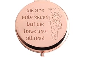 AKTAP K-Pop Charaktere Make-up-Spiegel BT21 Geschenk We Are Only Seven But We Have You All Now Armee Geschenk Konzert Zubehör (K-Pop-Figuren Make-up Spiegel)