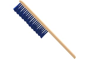 AUPROTEC Trzepaczka samochodowa do drewna, do samochodu, delikatna dla lakieru, miotła samochodowa, miotła samochodowa, szczotka do śniegu, miękka szczotka do śniegu, z drewnianym uchwytem