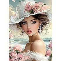 Diamond Painting Kit Adulte, Femme Papillon Peinture Diamant Enfant