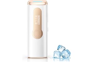 Haarlosy Épilateur Lumière Pulsée avec Indolore Refroidissement, 3 en 1 [HR/SC/RA] IPL Épilateur Laser pour Aisselles/Maillot/Corps, 9 Niveaux Lumière Pulsée Laser Épilation Définitif