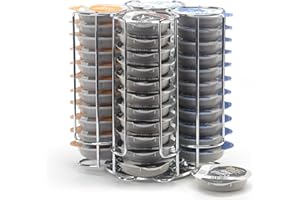 SYSYLY Stojak na kapsułki z kawą, kompatybilny z kapsułkami Tassimo, stojak na kapsułki z kawą Tassimo, stojak na kapsułki z kawą, obrotowy o 360°, antypoślizgowy, uchwyt na kapsułki z kawą.