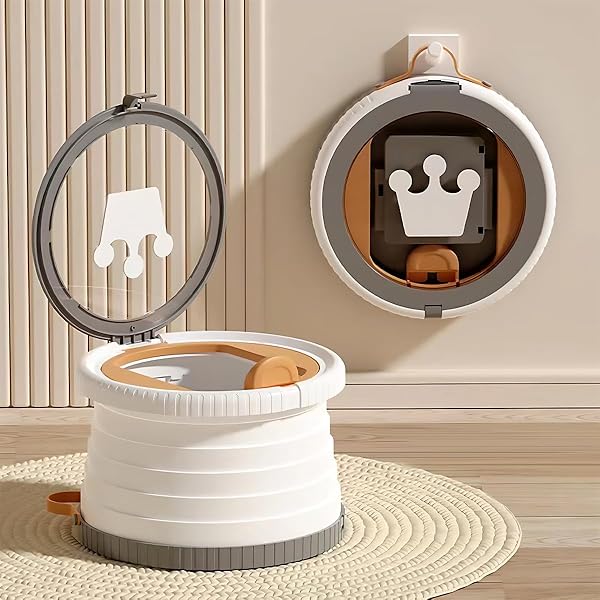 Vasino Portatile Pieghevole Per Bambini - Rosa, Con Borsa E 15 Sacchetti - Per Viaggi E Addestramento - Foto 3