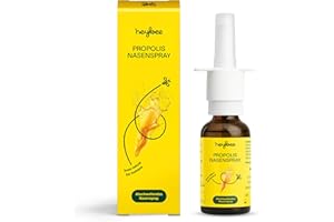 heybee® Propolis Nasenspray (1er Pack), ätherischen Ölen & Meersalz, natürlich abschwellend bei Schnupfen & Pollenallergie, ohne Gewöhnungseffekt, für Erwachsene und Kinder ab 6 Jahren