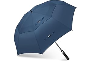 KEYHOT Paraguas Golf Grande M/L/XL/XXL - Resistente Automatico Paraguas De Golf Antiviento - Irrompible Viento Fuerte Paragua Golf Doble Capa Gotta Hombre