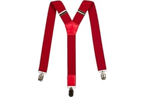 Olata Junior/Children’s Simple Fully Adjustable Elasticated Clip on Y-Shape Braces/Suspenders - 3cm (5-12 Years)